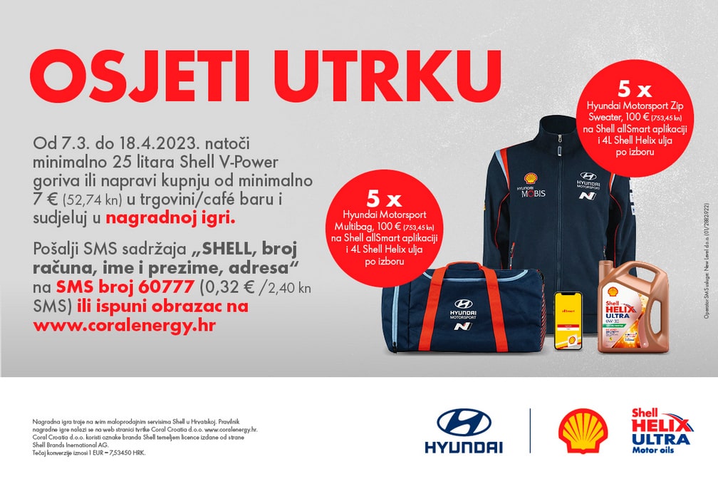 Shell nagradna igra "Osjeti utrku"