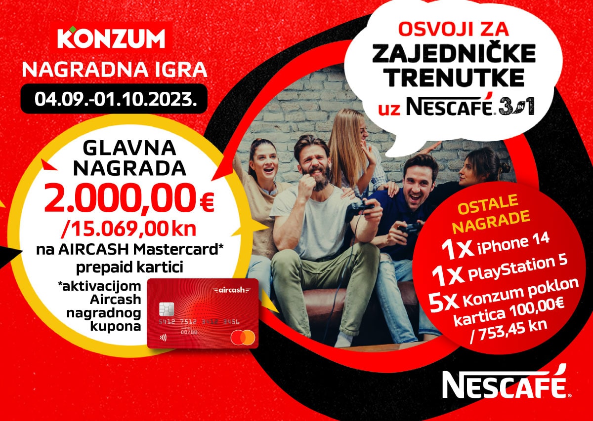 NESCAFÉ nagradna igra: Osvoji za zajedničke trenutke uz NESCAFÉ 3in1!