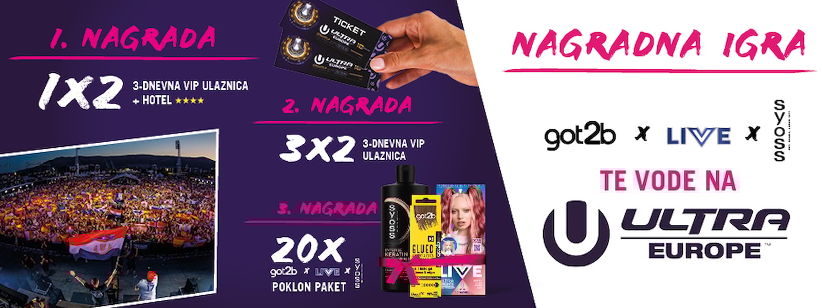 got2b, Live i Syoss vode te na Ultra Europe
