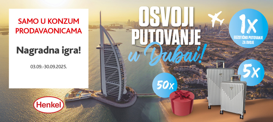 Henkel nagradna igra: Osvoji putovanje u Dubai