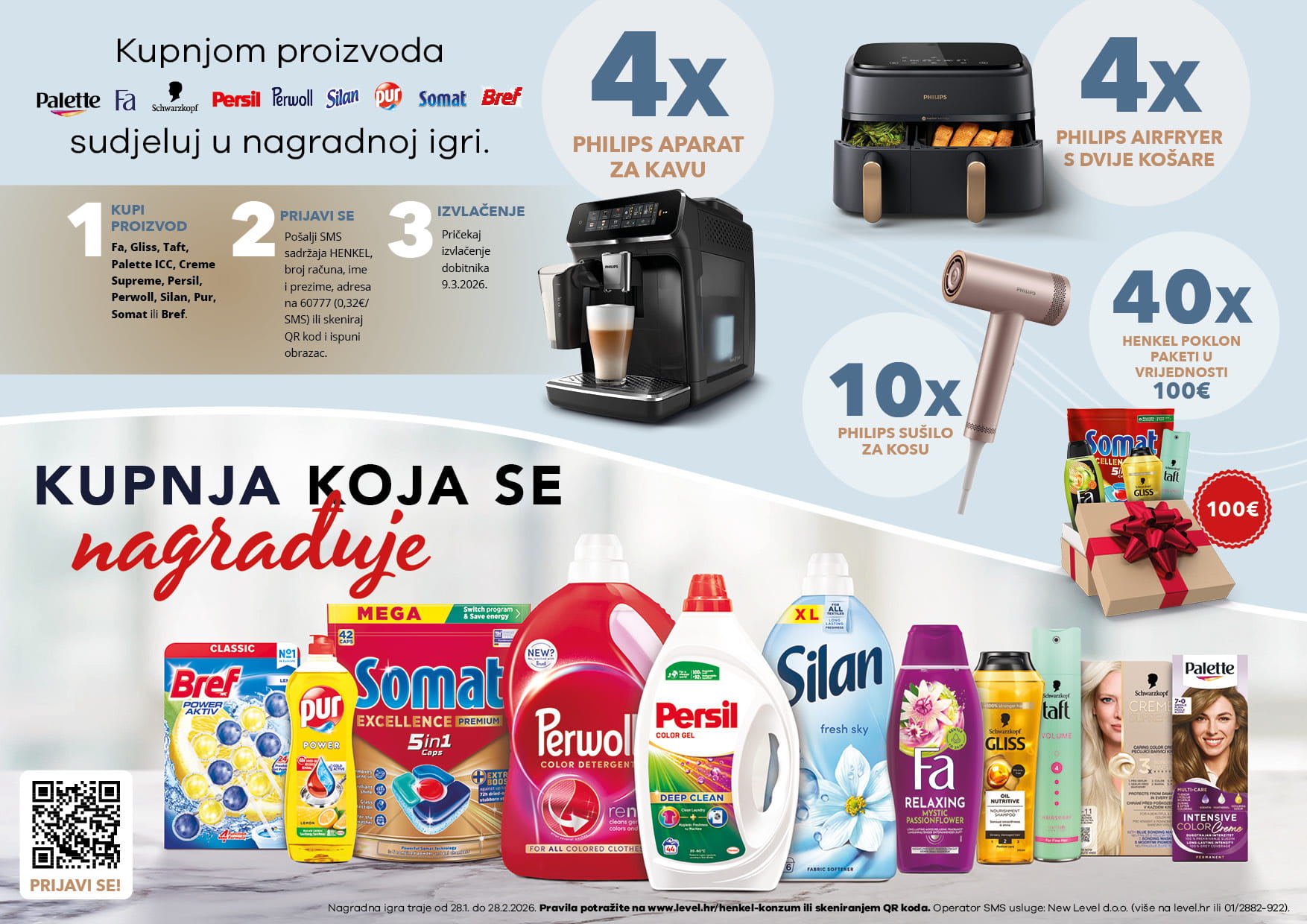 Henkel i Konzum nagradna igra: Kupnja koja se nagrađuje
