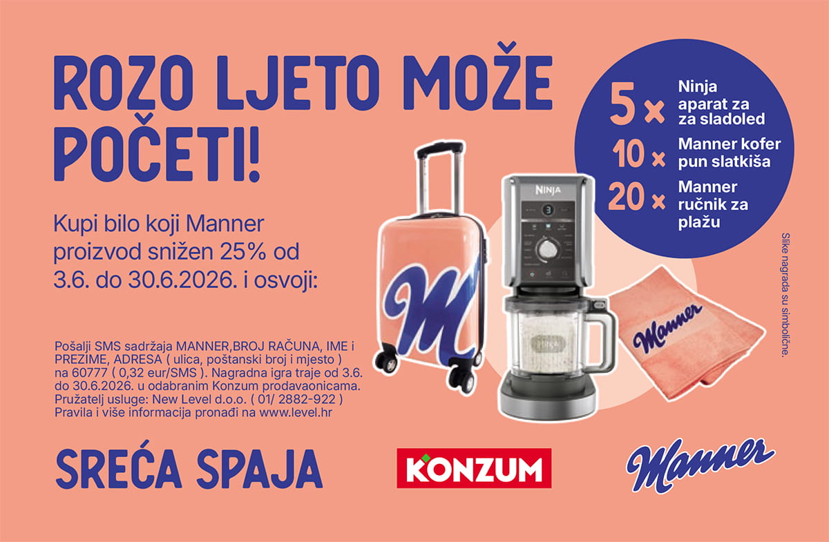 Manner nagradna igra: Rozo ljeto može početi!