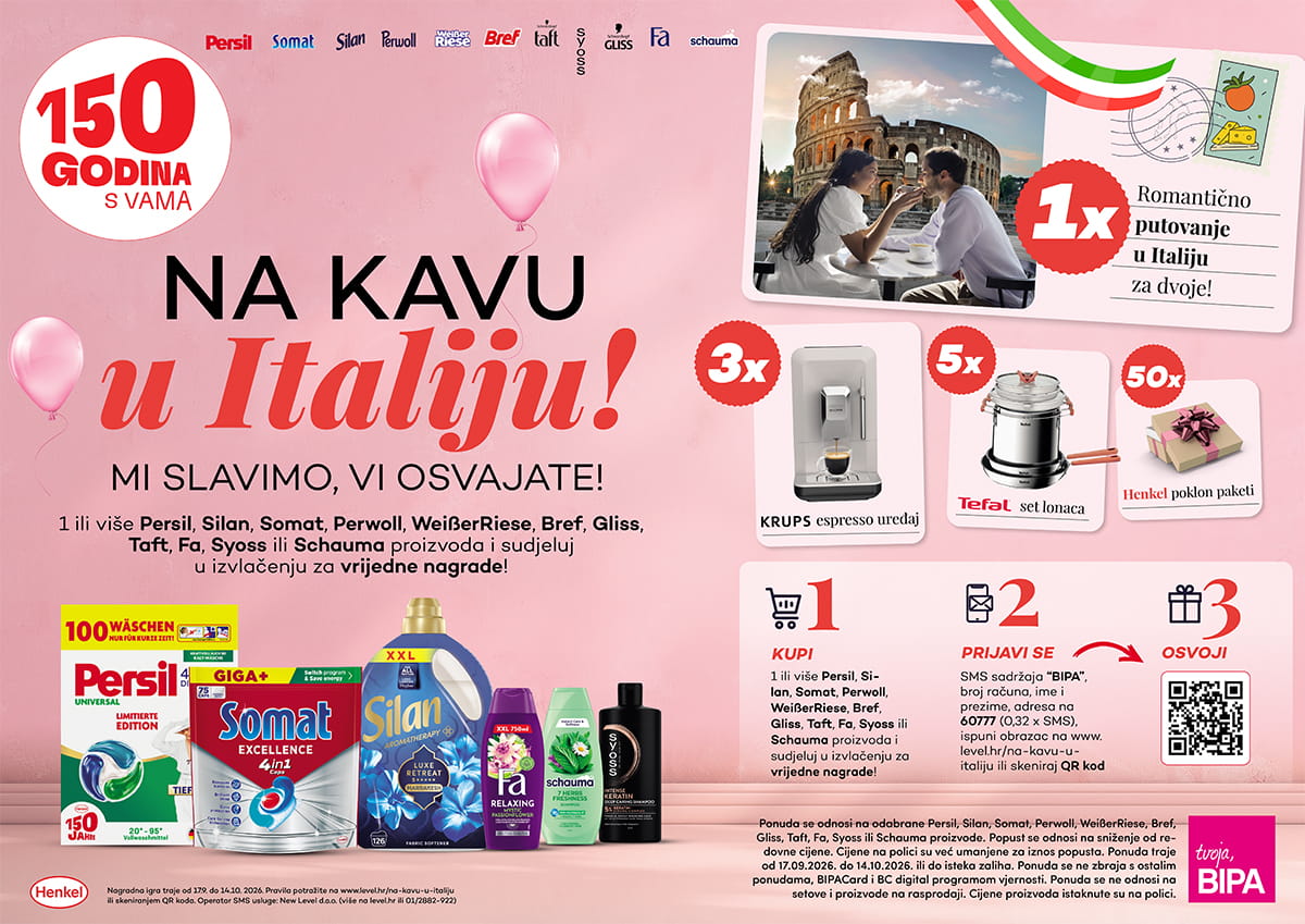 Henkel nagradna igra: Na kavu u Italiju